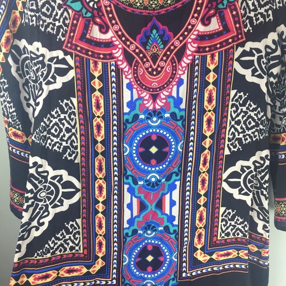 Flying Tomato Bell Sleeve Printed Shift Dress - Picture 7 of 10